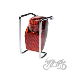 LAMPA ROWEROWA NA BŁOTNIK TYŁ LED Z OSŁONĄ