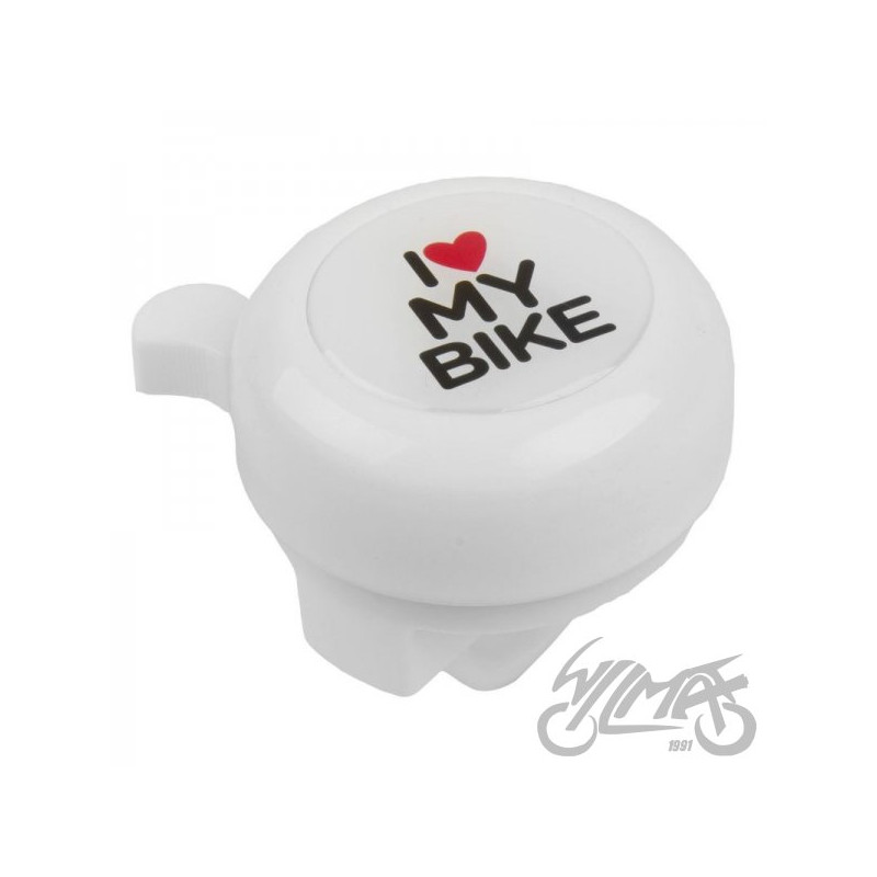 DZWONEK ROWEROWY BIAŁY 3D