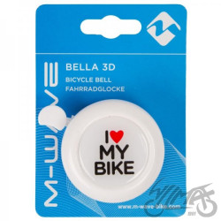 DZWONEK ROWEROWY BIAŁY 3D
