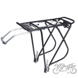 BAGAŻNIK TYŁ ALUMINIOWY DO SAKW ROWEROWY CZARNY