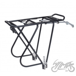 BAGAŻNIK TYŁ ALUMINIOWY DO SAKW ROWEROWY CZARNY