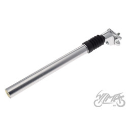 SZTYCA SIEDZENIA Z JARZMEM AMORT 27.2mm SREBRNY