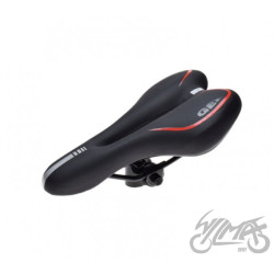 SIEDZENIE ROWEROWE MTB CZARNO/CZER GEL