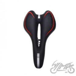 SIEDZENIE ROWEROWE MTB CZARNO/CZER GEL