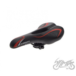 SIEDZENIE ROWEROWE MTB CZARNO/CZERWONE