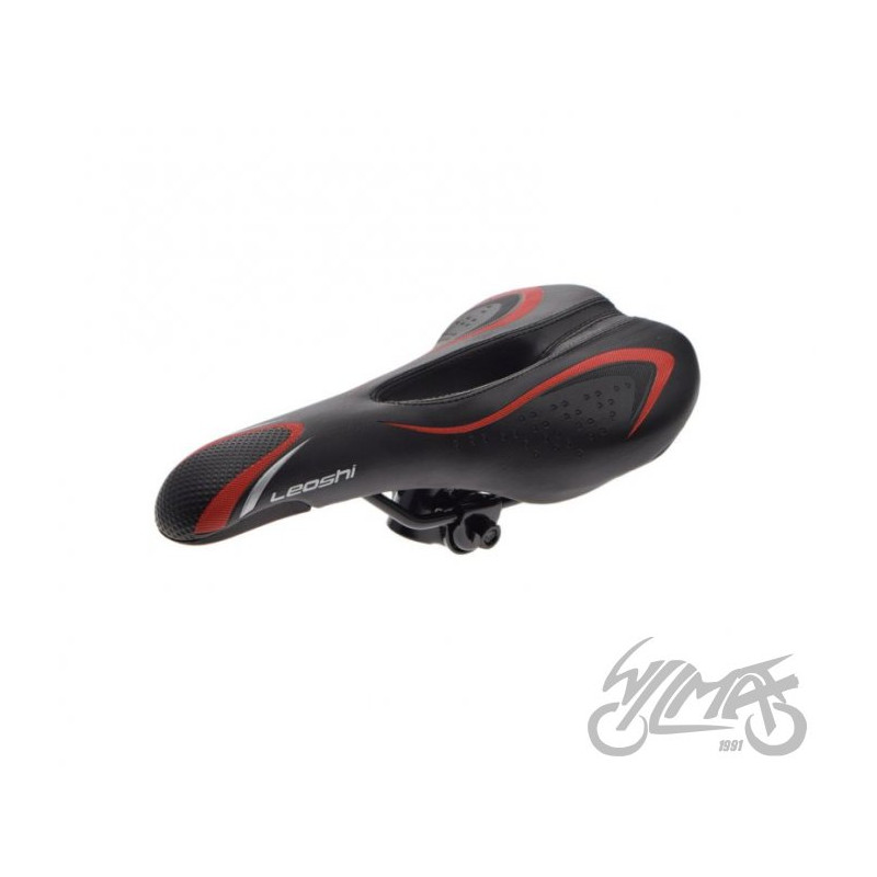SIEDZENIE ROWEROWE MTB CZARNO/CZERWONE