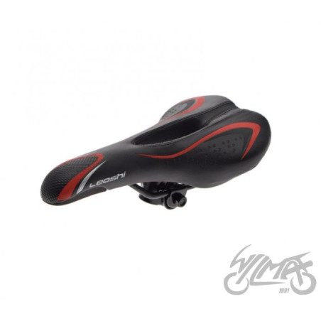 SIEDZENIE ROWEROWE MTB CZARNO/CZERWONE