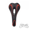 SIEDZENIE ROWEROWE MTB CZARNO/CZERWONE