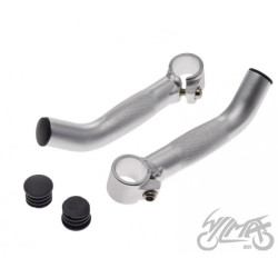 ROGI KIEROWNICY ROWEROWE SREBRNE ALUMINIOWE 2 SZT.