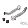 ROGI KIEROWNICY ROWEROWE SREBRNE ALUMINIOWE 2 SZT.