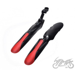 BŁOTNIK 24/28 ROWEROWY PLASTIKOWY P+T CZARNO/CZER