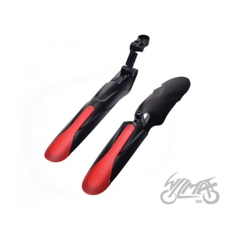 BŁOTNIK 24/28 ROWEROWY PLASTIKOWY P+T CZARNO/CZER
