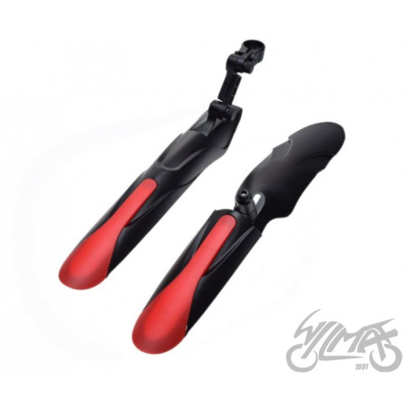 BŁOTNIK 24/28 ROWEROWY PLASTIKOWY P+T CZARNO/CZER