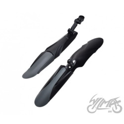 BŁOTNIK 24/28 ROWEROWY PLASTIKOWY P+T CZARNO/SZARY