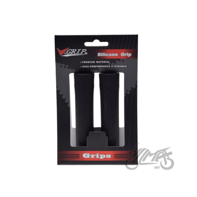 CHWYT KIEROWNICY V-GRIP ROWEROWY SILIKON CZARNY