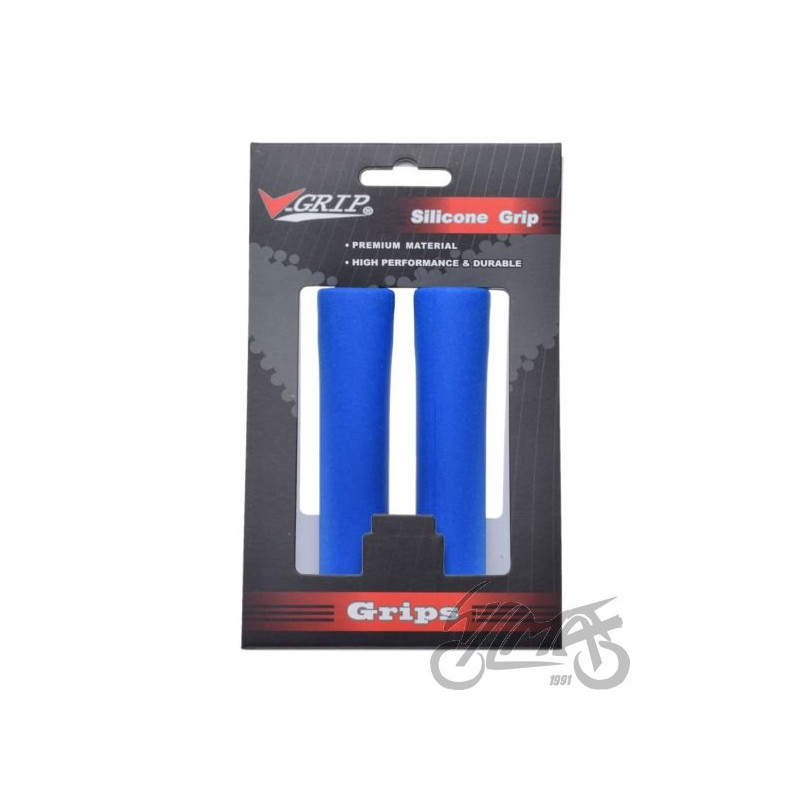 CHWYT KIEROWNICY V-GRIP ROWEROWY SILIKON NIEBIESKI