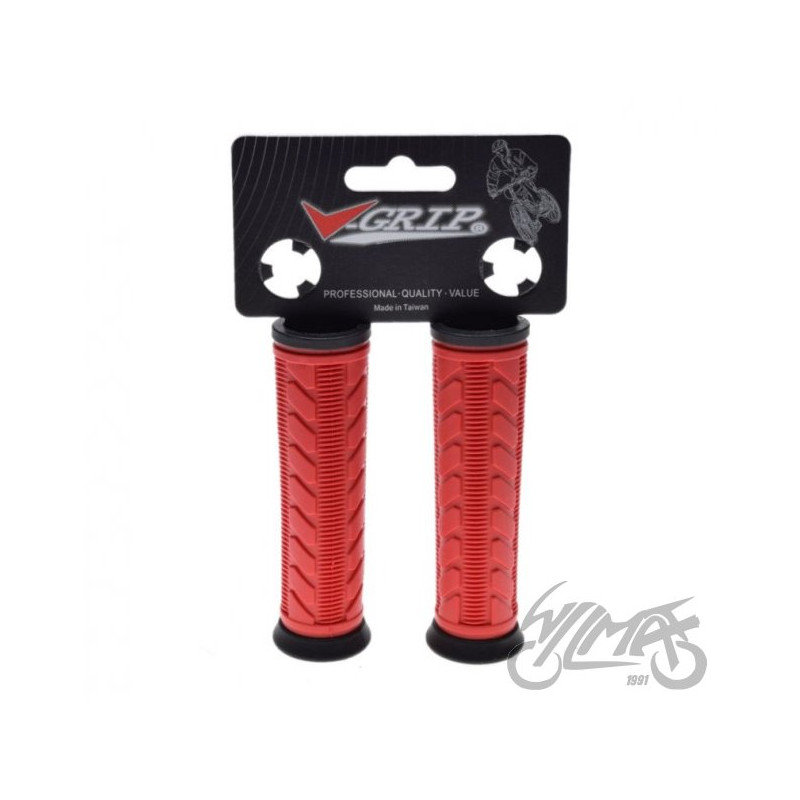 CHWYT KIEROWNICY V-GRIP ROWEROWY GEL CZERWONY