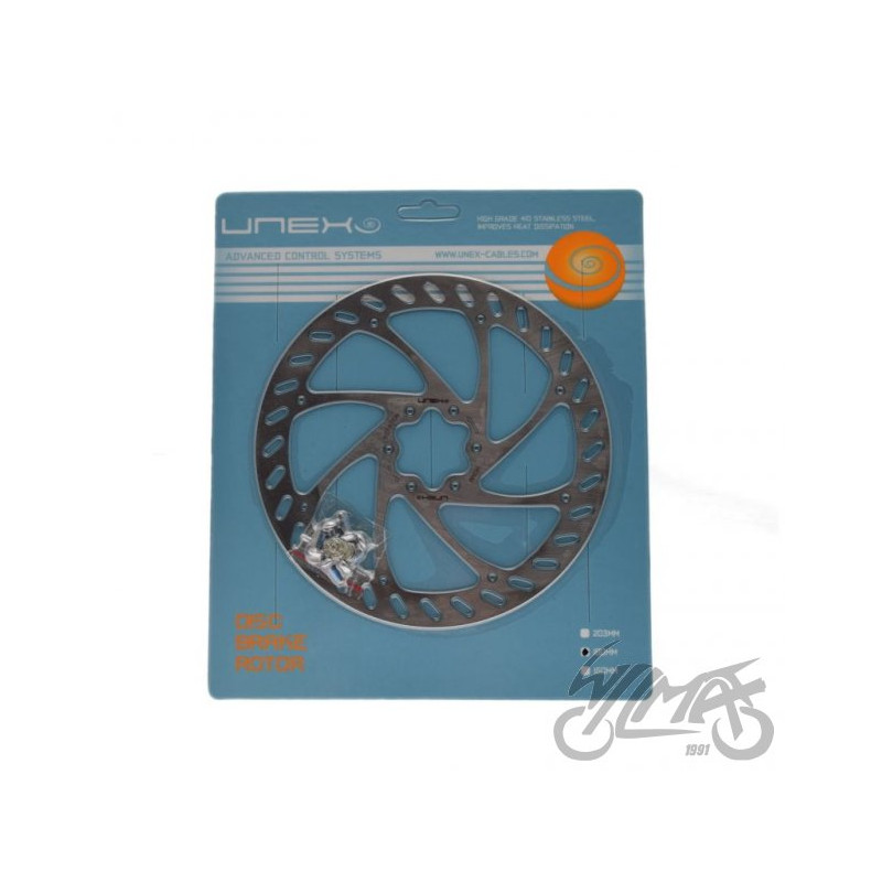 TARCZA HAMULCA ROWEROWA UNEX 180 MM