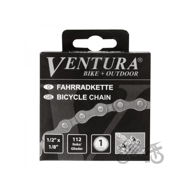 ŁAŃCUCH ROWEROWY 1 RZ. VENTURA 1/2 x 1/8 x 112L