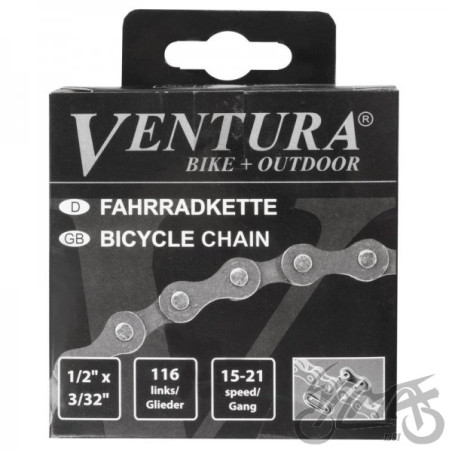 ŁAŃCUCH ROWEROWY 5/6/7 VENTURE 1/2" x 3/32" 116L