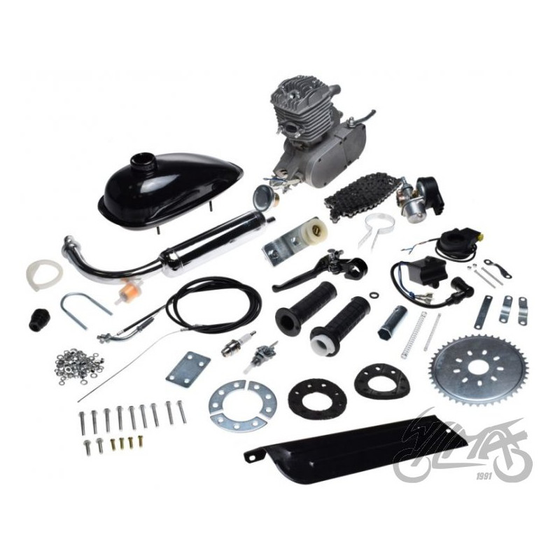 SILNIK SPALINOWY DO ROWERU 50cc 2T ZESTAW KPL