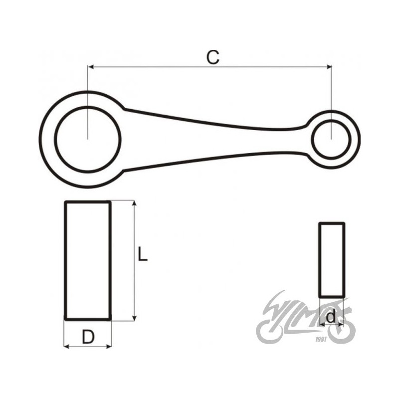 30/103,4/15 KORBOWÓD DO HONDA CG125 100