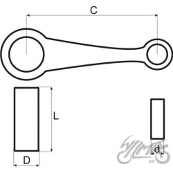 19/100,0/14 KORBOWÓD DO SUZUKI GP100