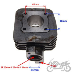 CYLINDER DO Peugeot Ludix POWIETRZE 40mm