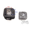 CYLINDER + GŁOWICA 70 cc 2T 47,00mm ŻELIWO QUANTUM
