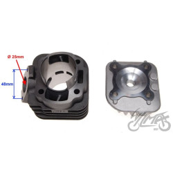 CYLINDER + GŁOWICA 70 cc 2T 47,00mm ŻELIWO QUANTUM