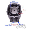 CYLINDER DO DERBI APRILIA 70 CC WODA EURO 3