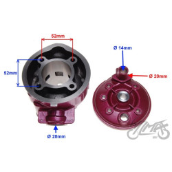 CYLINDER DO APRILIA AM6 AM345-90 MINARELLI 90 WODA
