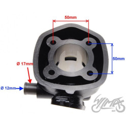 CYLINDER DO YAMAHA APRILIA LC 70 47mm KPL