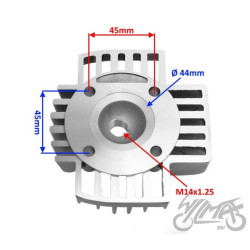 GŁOWICA CYLINDRA DO YAMAHA PW 60 44mm
