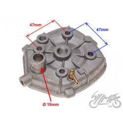 GŁOWICA CYLINDRA DO PIAGGIO 70cc WODA