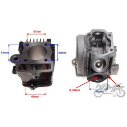 CYLINDER + GŁOWICA 70 CC 4T CZOPER