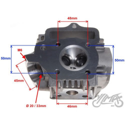 GŁOWICA CYLINDRA GOŁA CZOPER 70CC 4T