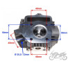 GŁOWICA CYLINDRA 110 CC 4T 52 mm BEZ WAŁKA