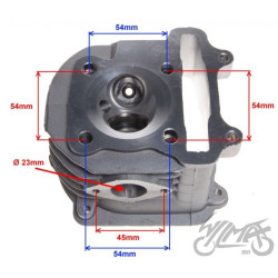 GŁOWICA CYLINDRA 150 CC 57,40 mm 4T Z ZAWORAMI
