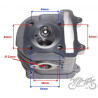 GŁOWICA CYLINDRA 150 CC 57,40 mm 4T Z ZAWORAMI