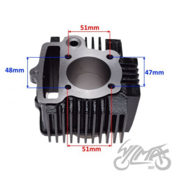 CYLINDER DO CROSS ATV ZONGSHEN LIFAN 120 4T 52,40