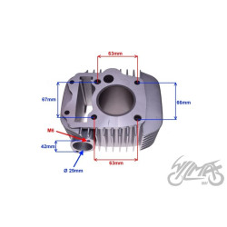 CYLINDER DO WH125-6 52,4 mm KPL