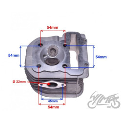 GŁOWICA CYLINDRA DO WH125 52,40 mm KPL
