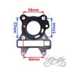 USZCZELKA CYLINDER DO YAMAHA AEROX OVETTO 50CC