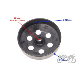 DZWON SPRZĘGŁA DO HONDA DIO 107,4mm