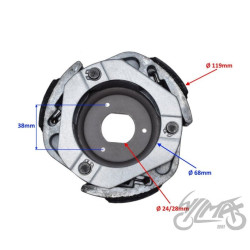 SZCZĘKI SPRZĘGŁA DO SUZUKI BURGMAN 125CC 2002-06