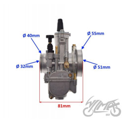 GAŹNIK 32 mm TUNING 150CC-350CC