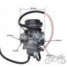 GAŹNIK DO YAMAHA RAPTOR350 YFM350 BSR36-89 04-08