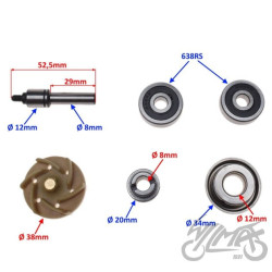 POMPA CIECZY DO GILERA PIAGGIO BEVERLY 250-300
