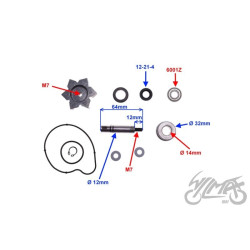 POMPA CIECZY DO YAMAHA 500 T-MAX 500 08